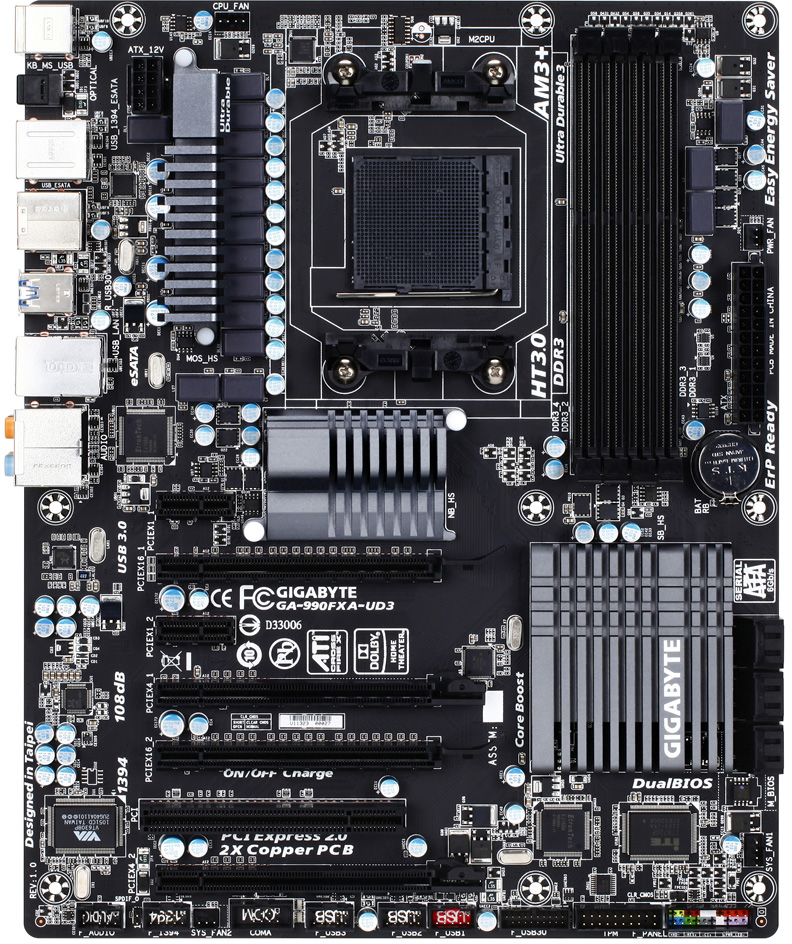 Gigabyte ga 990fxa d3 обзор